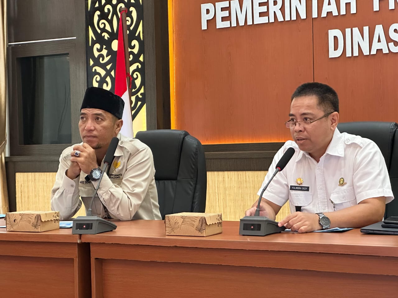 Ketua Komisi Informasi Beserta Rombongan Kunjungi Dinas Perhubungan Provinsi Kalteng