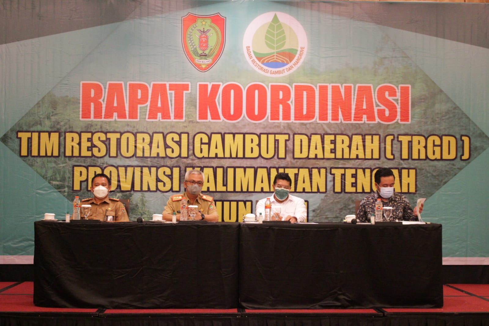 Percepatan Pemulihan & Pengembalian Fungsi Hidrologis Gambut, Tim Restorasi Gambut Daerah Kalteng Gelar Rapat Koordinasi