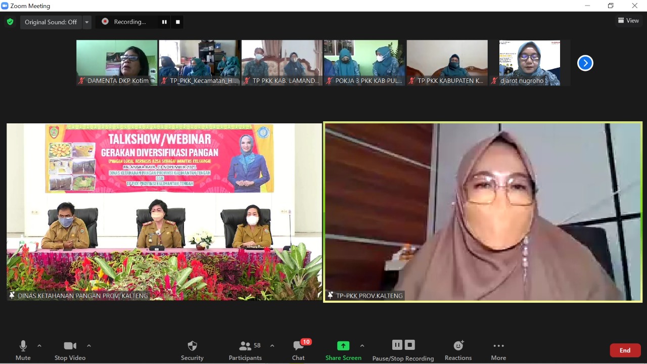 Webinar Gerakan Diversifikasi Pangan Resmi Dibuka