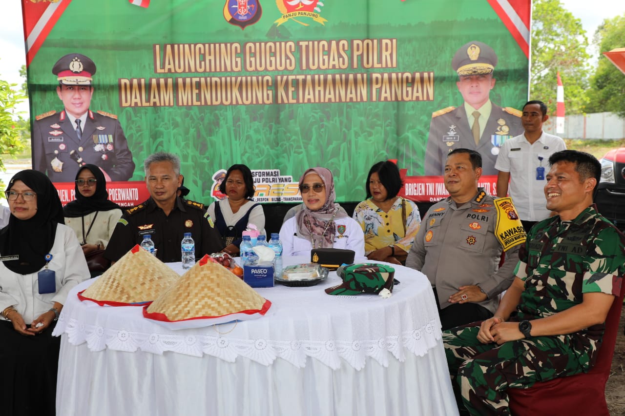 Kadis TPHP Sunarti Hadiri Launching Gugus Tugas Polri Dalam Dukung Ketahanan Pangan di SPN