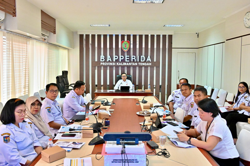 Bapperida Ikuti Rapat Evaluasi Rancangan Peraturan Gubernur tentang RKPD Provinsi Kalteng Tahun 2026
