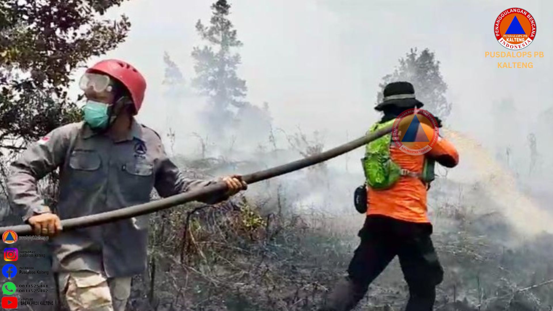 Satgas Posko Penanganan Darurat Karhutla Prov. Kalteng Lakukan Operasi Khusus Dukungan Pemadaman Karhutla