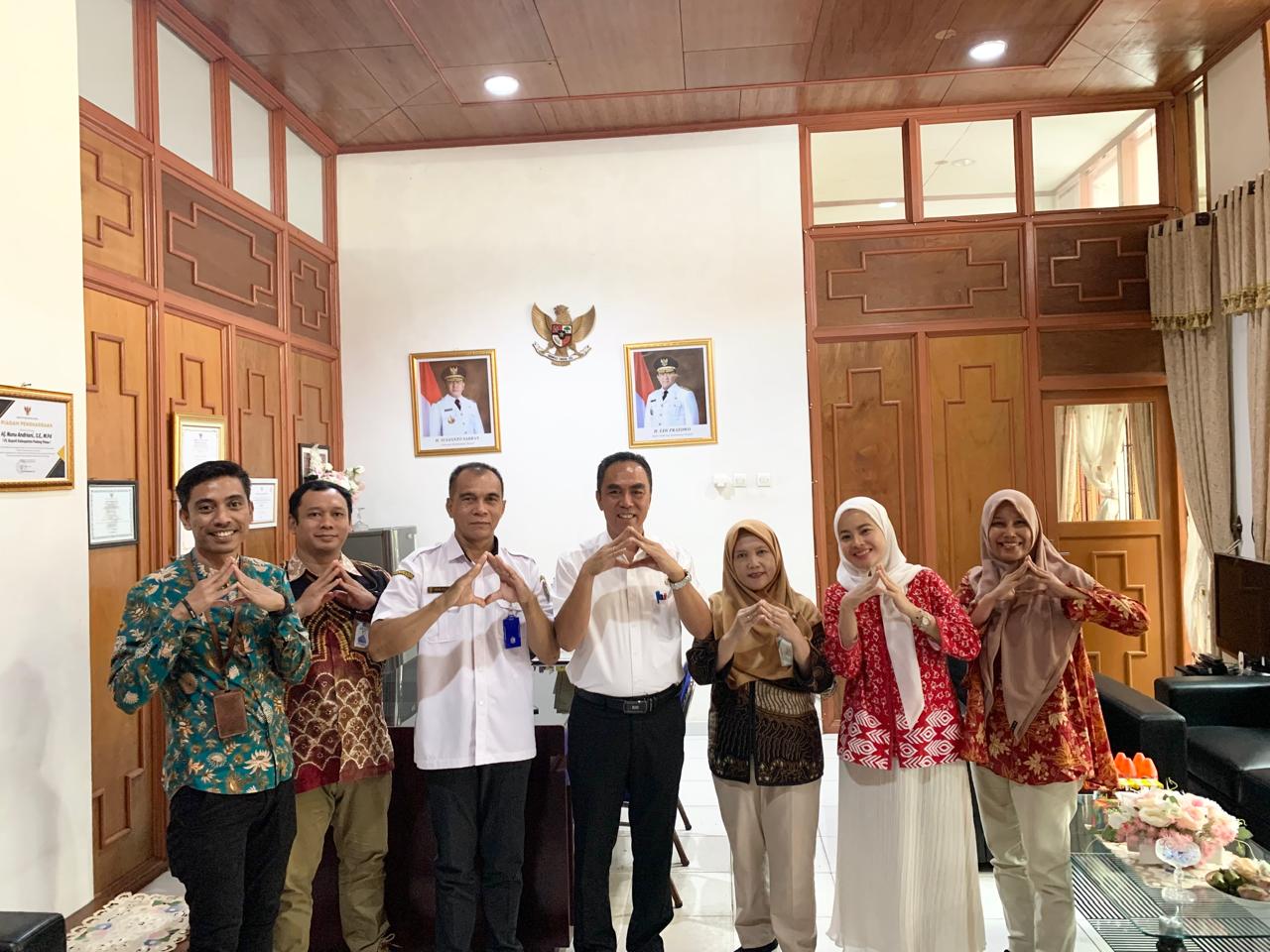 Dispursip Prov. Kalteng Terima Kunker dari PPSDM ANRI Terkait Evaluasi Pascapelatihan Kearsipan