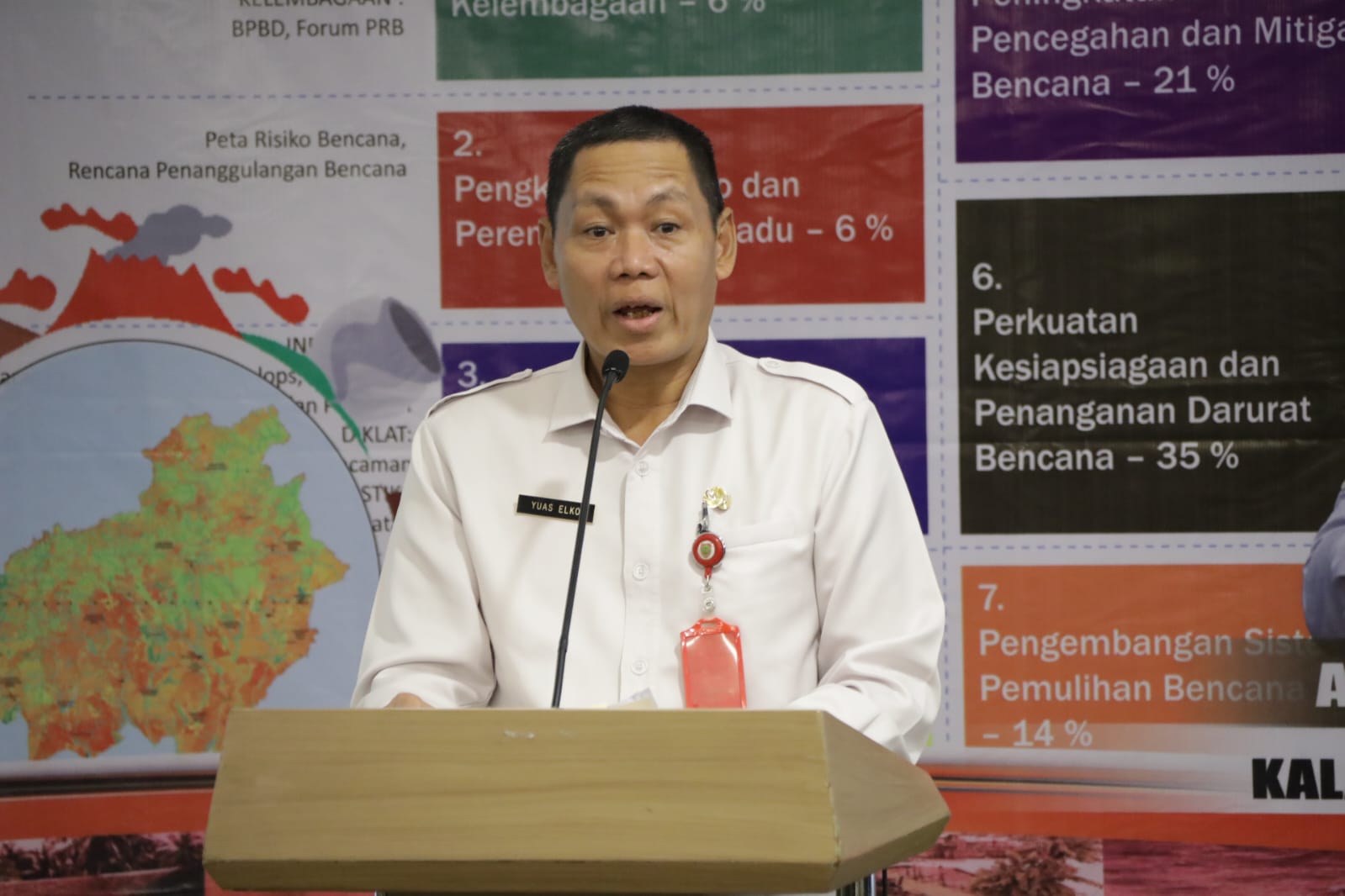 Perhitungan IKD Pada Sub Penguatan Kelembagaan Bencana Daerah, Yuas Elko Sampaikan Kebijakan Diharapkan Dapat Memperkuat Kapasitas Kelembagaan Penanggulangan