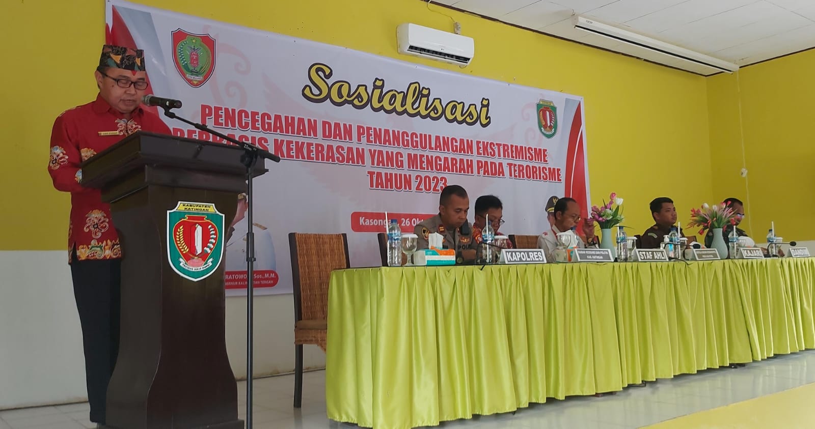 Badan Kesbangpol Prov. Kalteng Gelar Sosialisasi Pencegahan dan Penanggulangan Ekstremisme Berbasis Kekerasan yang Mengarah Pada Terorisme