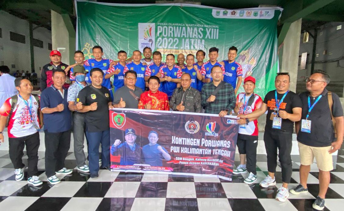 PWI Kalteng Tiga Besar Porwanas Tahun 2022