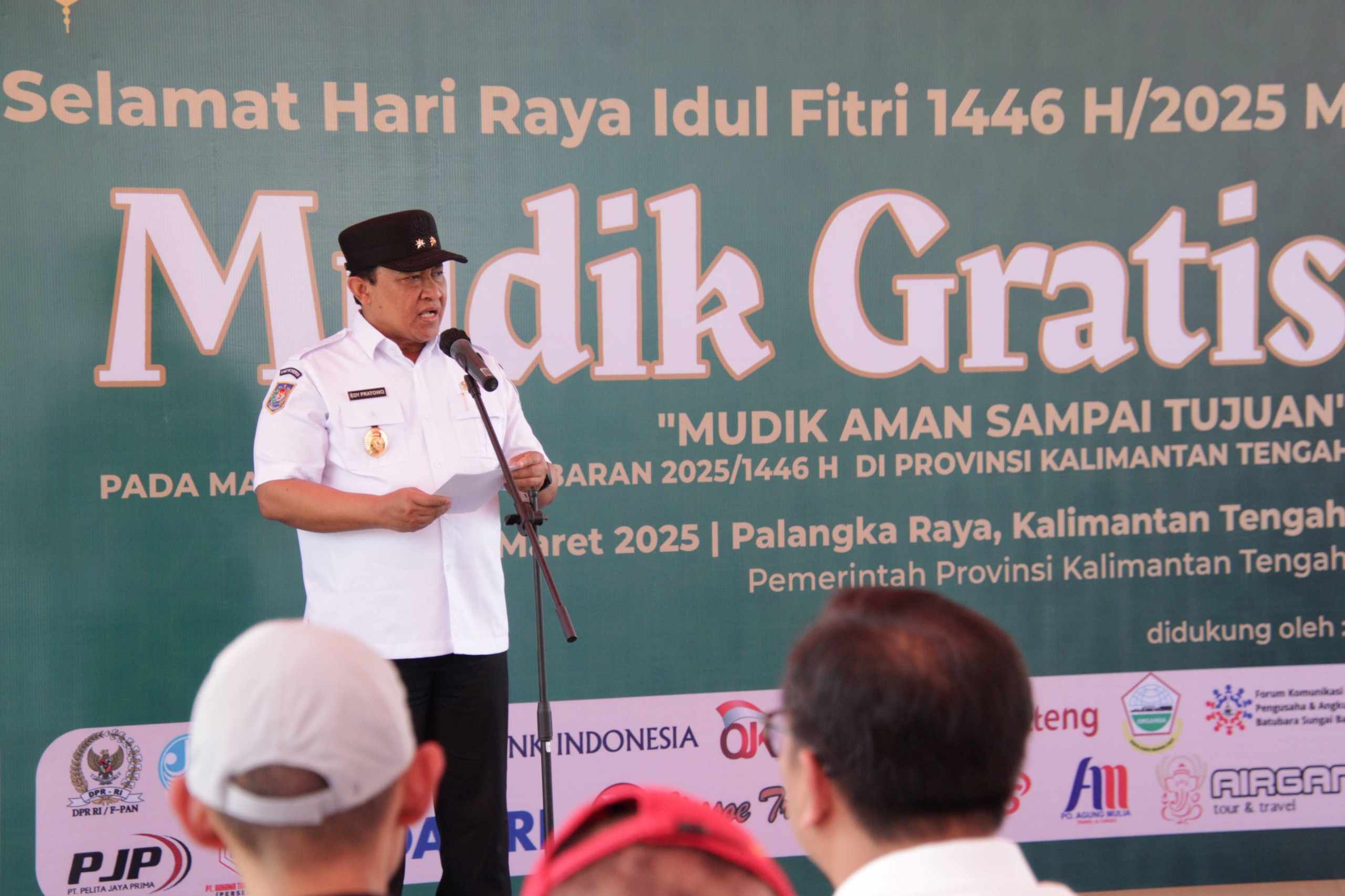 Kadis PMD Prov. Kalteng Aryawan Turut Hadiri Pelepasan Angkutan Mudik Gratis Idulfitri 1446 H / 2025 M