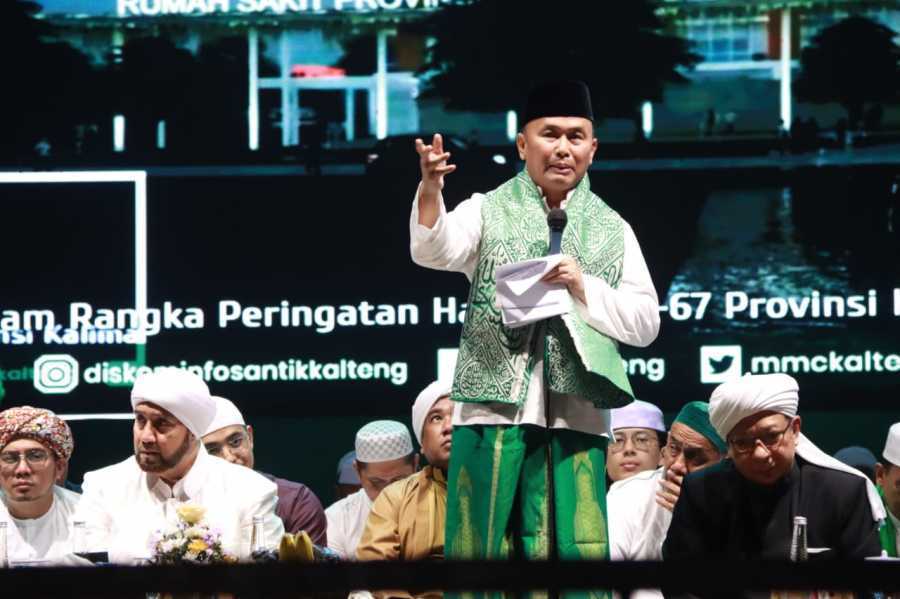 Pemprov Kalteng Gelar Kegiatan Kalteng Bersholawat Bersama Habib Syech bin Abdul Qodir Assegaf dan Al-Habib Quraisy bin Qasim Baharun