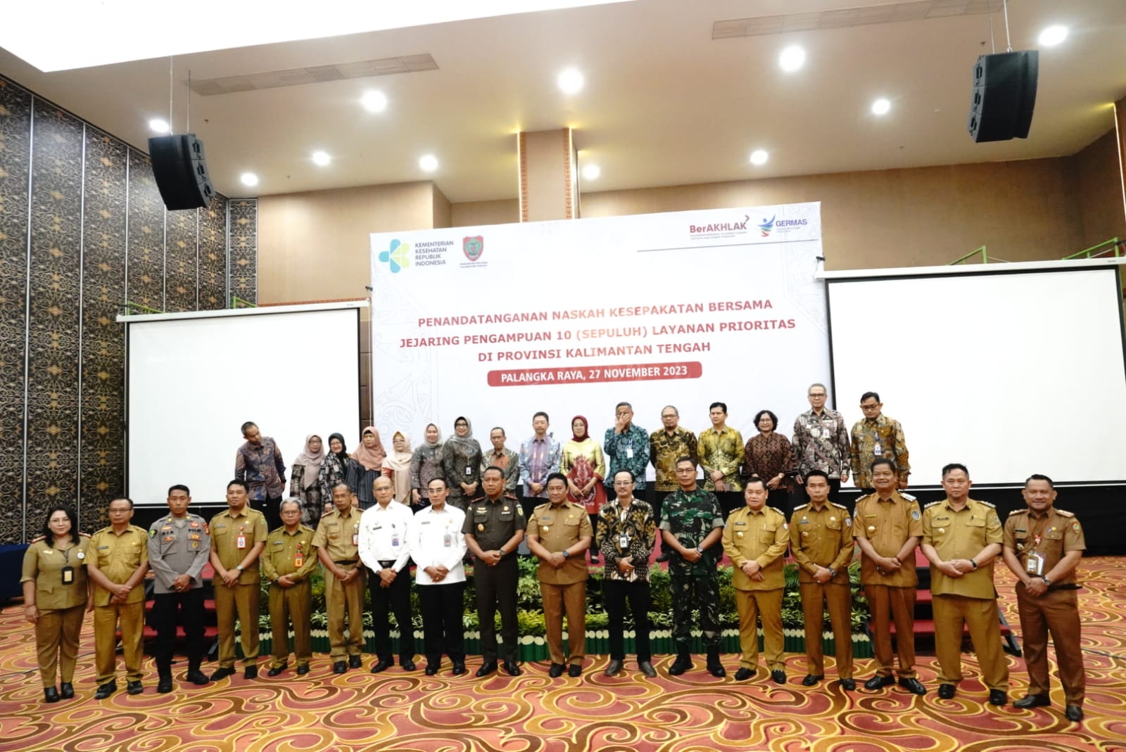 Wagub Kalteng Edy Pratowo Hadiri Penandatanganan Naskah Kesepakatan Bersama Pengampuan Layanan Prioritas