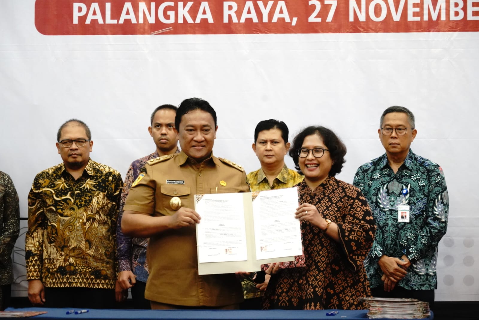 Wagub Kalteng Edy Pratowo Hadiri Penandatanganan Naskah Kesepakatan Bersama Pengampuan Layanan Prioritas
