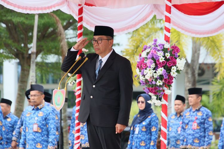 Kadis PMD Prov. Kalteng Aryawan Ikuti Upacara Peringatan Hari Otonomi Daerah ke-XXIX Lingkup Pemprov Kalteng Tahun 2025