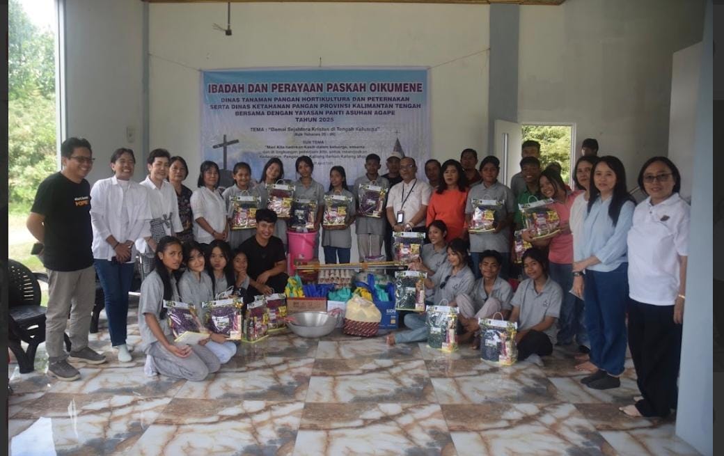 Dinas TPHP Prov. Kalteng Laksanakan Aksi Sosial, Ibadah dan Perayaan Paskah Tahun 2025