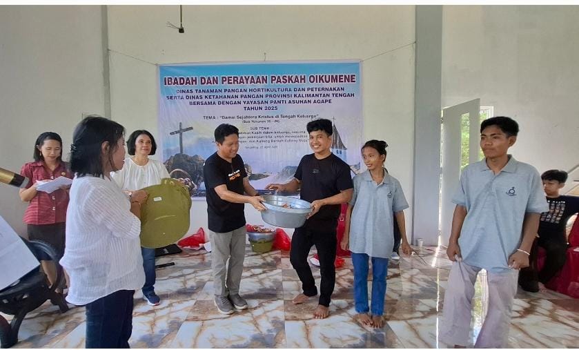 Dinas TPHP Prov. Kalteng Laksanakan Aksi Sosial, Ibadah dan Perayaan Paskah Tahun 2025
