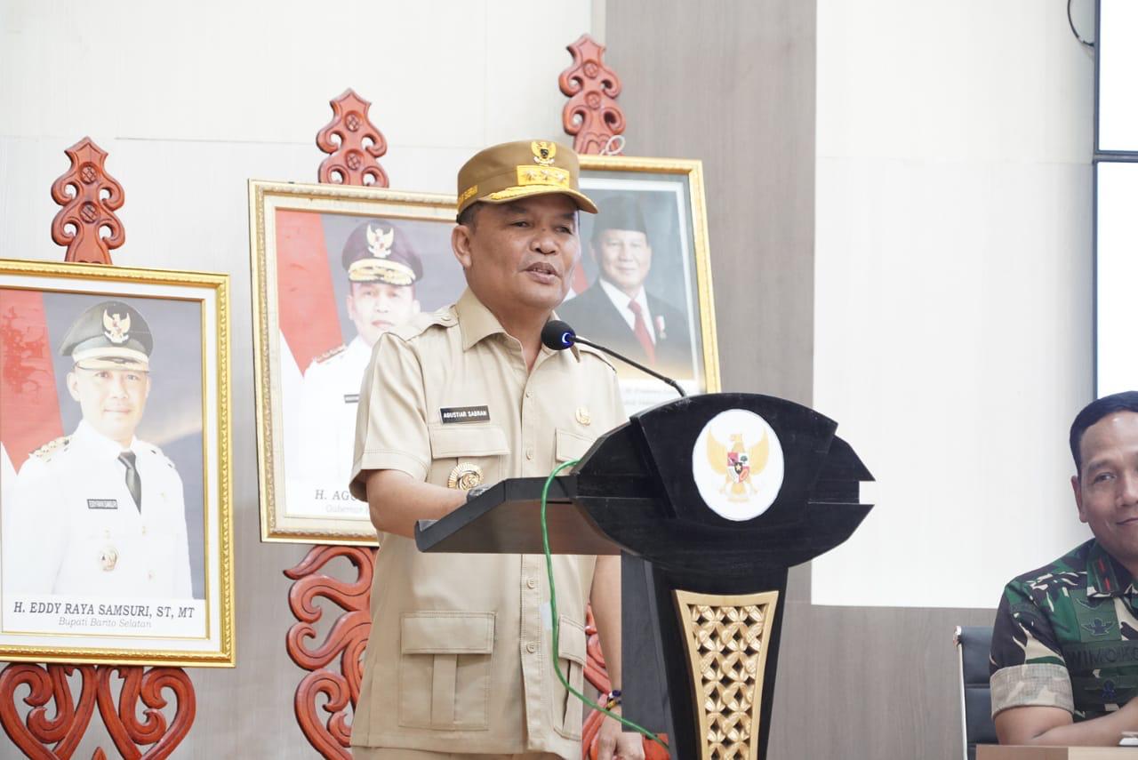 Gubernur Kalteng Agustiar Sabran Pimpin Pertemuan Sekaligus Rapat dengan Bupati se-DAS Barito