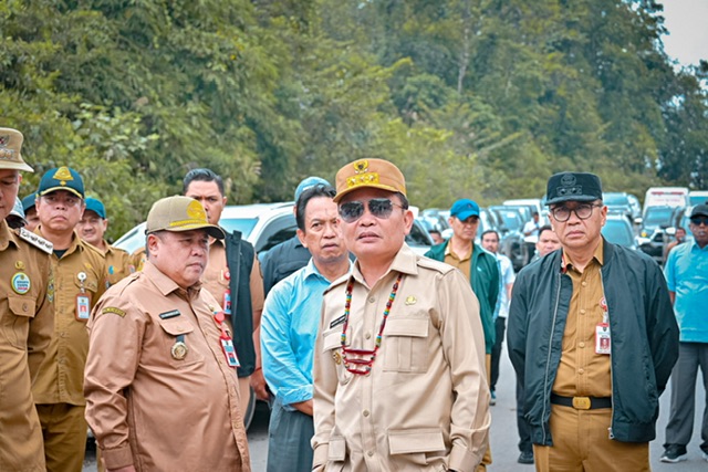 Gubernur Kalteng Agustiar Sabran Lakukan Sidak di Ruas Jalan Palangka Raya–Gunung Mas