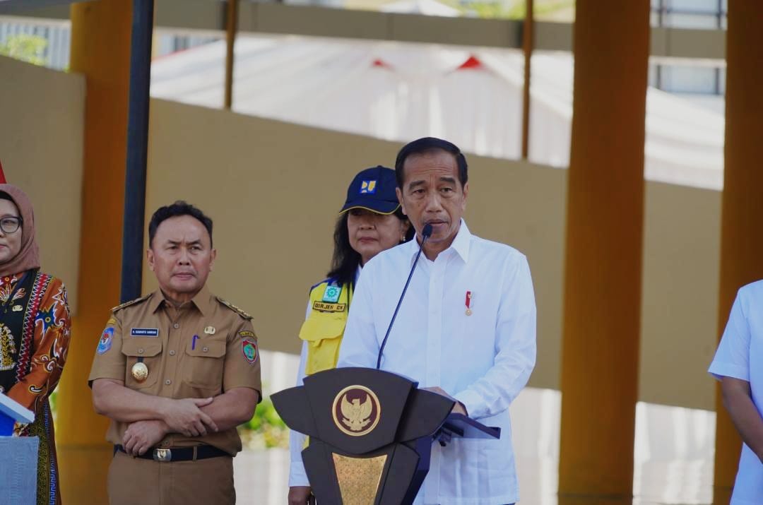 Gubernur Kalteng Sugianto Sabran Dampingi Presiden Joko Widodo Resmikan Pembangunan, Rehabilitasi dan Renovasi Sapras Pendidikan