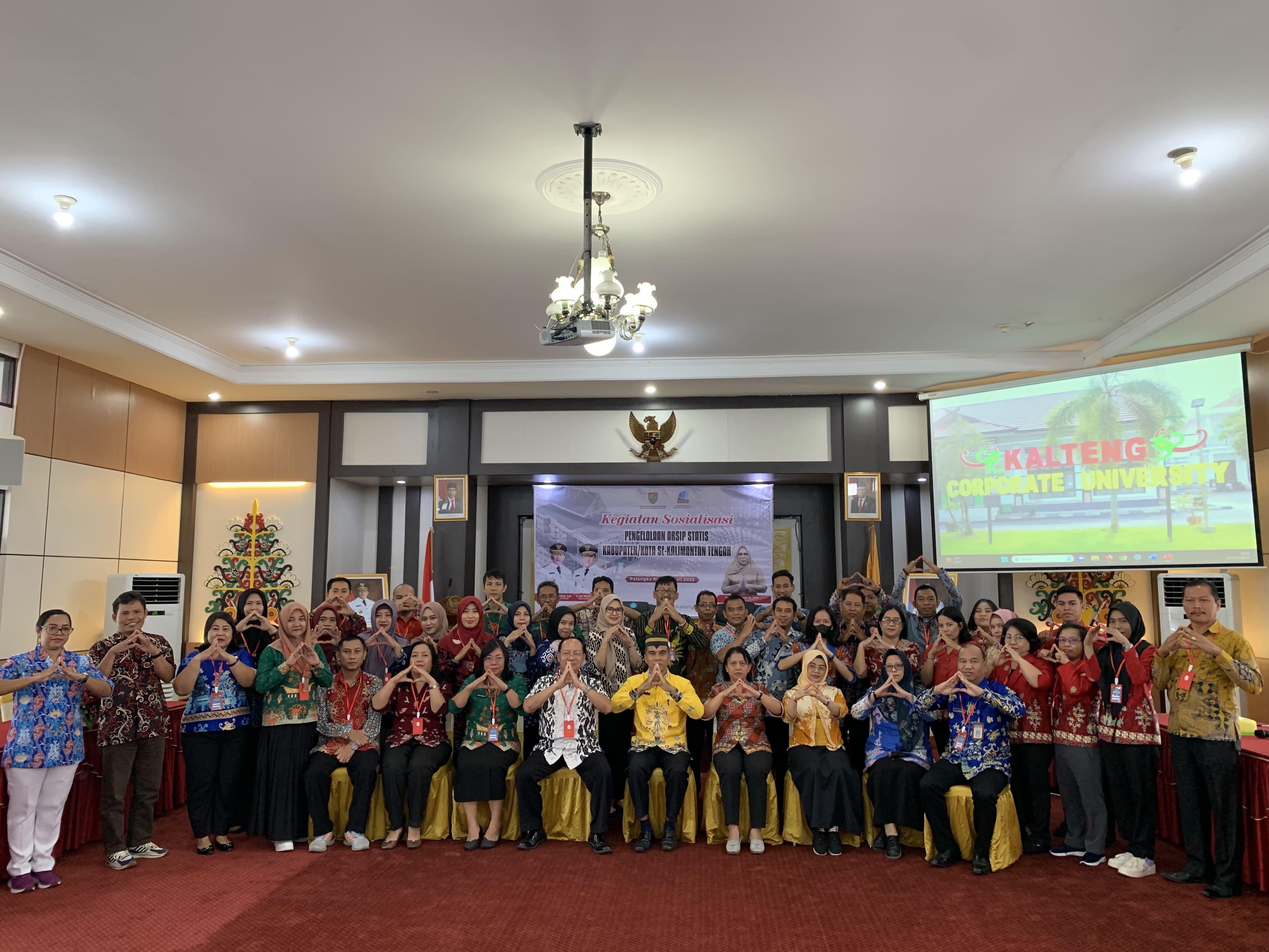 Dispursip Prov. Kalteng Gelar Sosialisasi Pengelolaan Arsip Statis Kabupaten/Kota se-Kalimantan Tengah