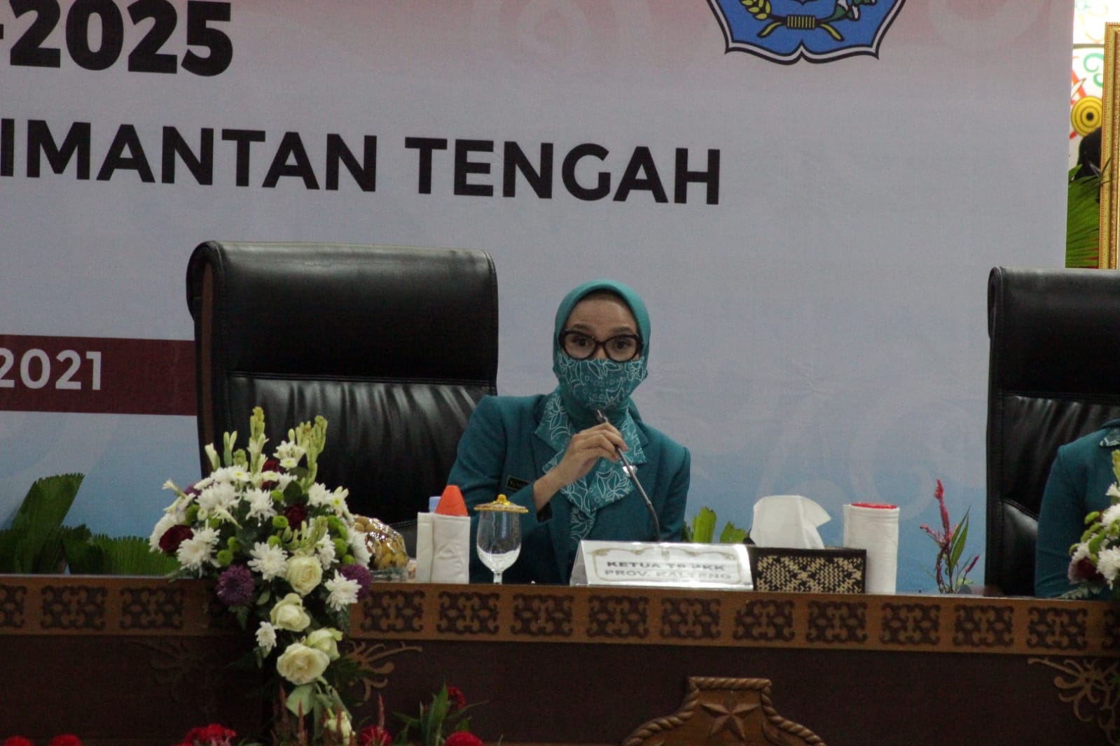 Ketua TP-PKK Kalteng Hadiri Pembukaan Rapat Kerja Daerah IX PKK Tahun 2021