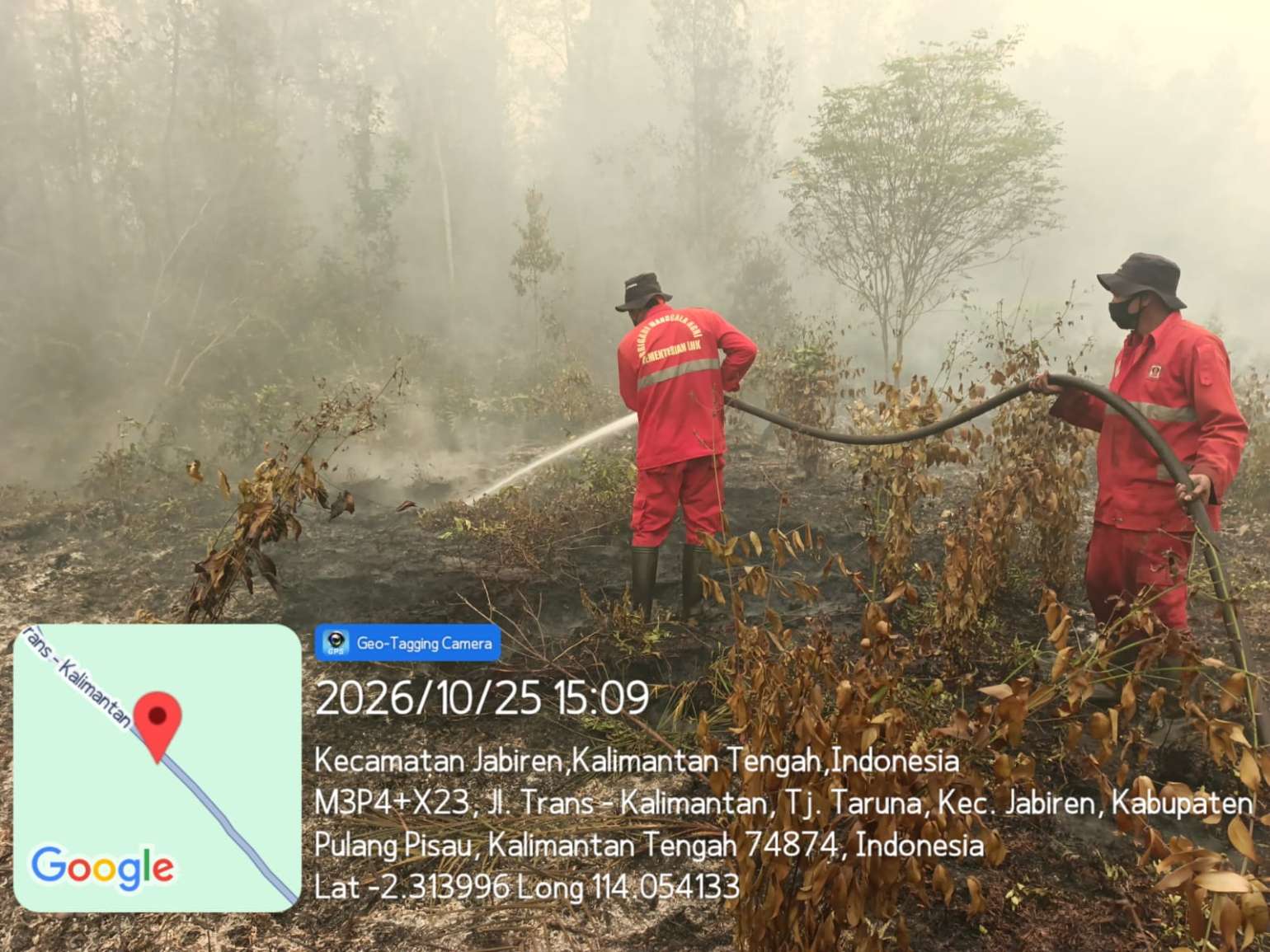 BPBPK Kalteng Intensifkan Upaya Penanganan Karhutla di Sejumlah Wilayah