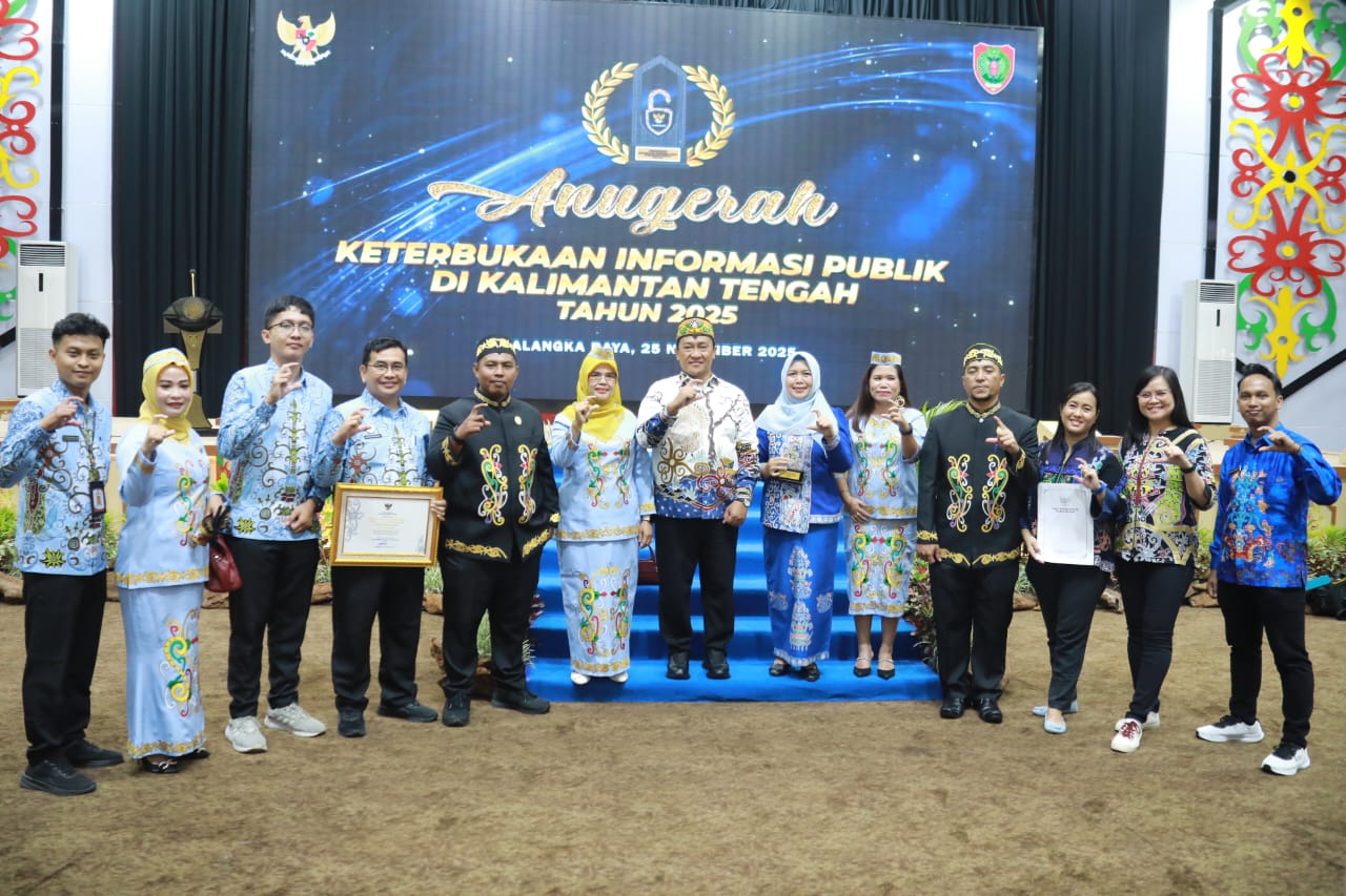 Dislutkan Prov. Kalteng Raih Peringkat 1 Kategori Informatif pada Anugerah Keterbukaan Informasi Publik