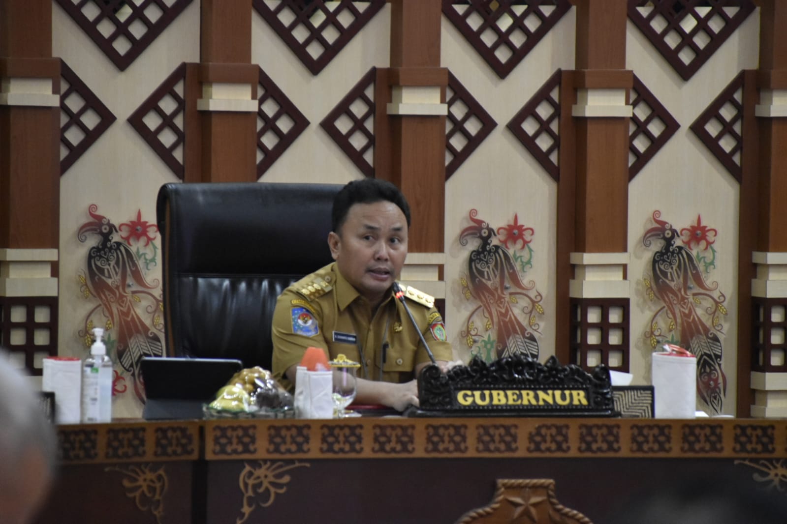 Gubernur Kalteng H. Sugianto Sabran Pimpin Rapat Evaluasi Pemprov. Kalteng Akhir Tahun 2021