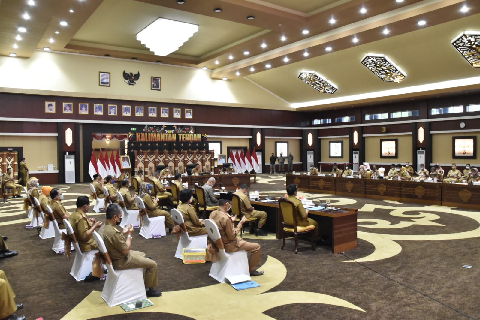 Gubernur Kalteng H. Sugianto Sabran Pimpin Rapat Evaluasi Pemprov. Kalteng Akhir Tahun 2021