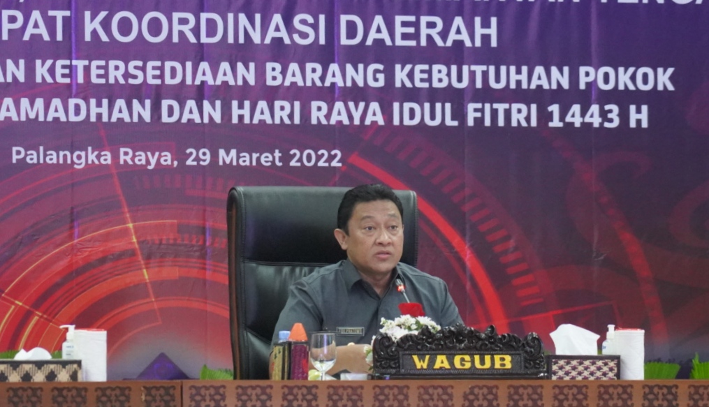 Rakor Stabilisasi Harga Dan Ketersediaan Barang Kebutuhan Pokok Menjelang Puasa Dan Lebaran 2022/1443 H