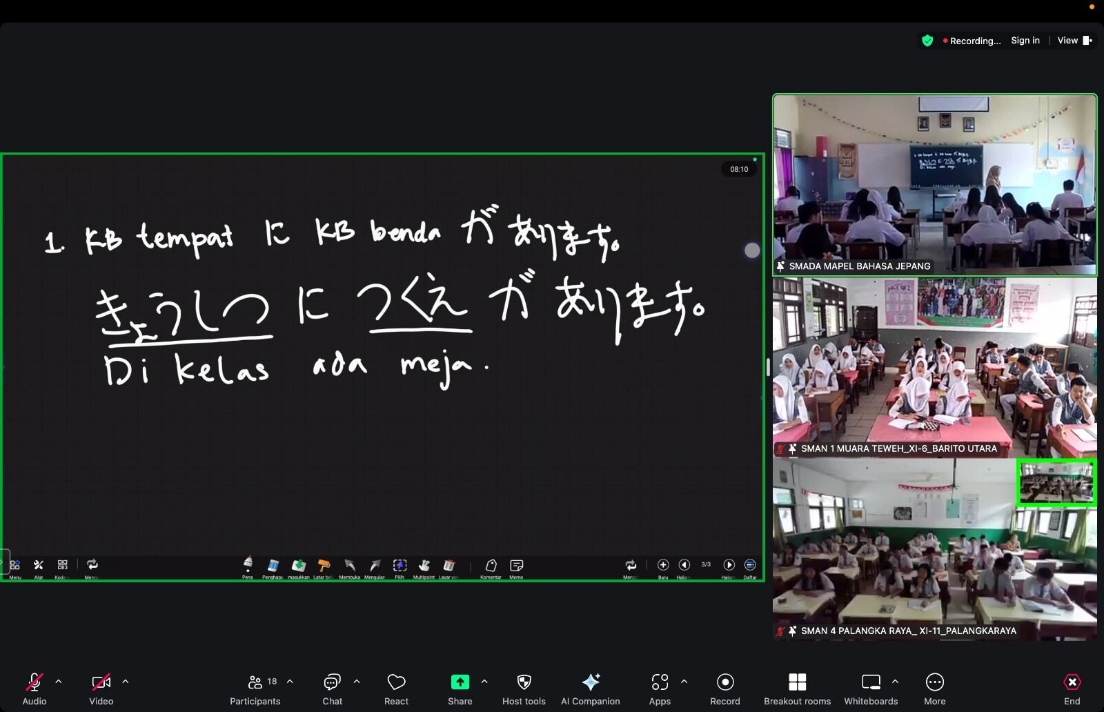 Disdik Prov. Kalteng Laksanakan Uji Coba Perdana Pembelajaran Hybrid Berbasis TV Interaktif