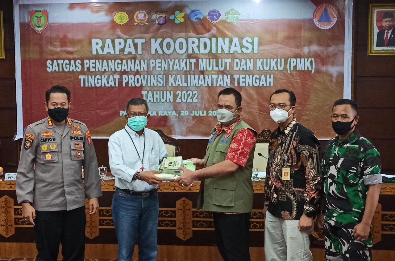 Rakor Satgas Penanganan Penyakit Mulut Dan Kuku Tingkat Prov. Kalteng Tahun 2022