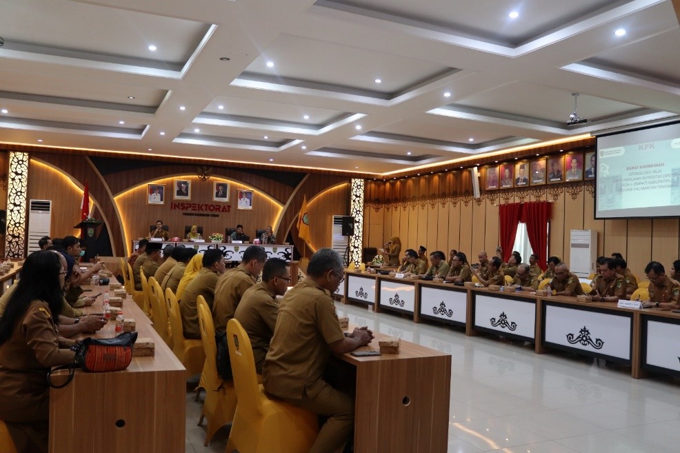Pemprov Kalteng Sambut Baik dan Apresiasi Upaya yang Telah Dilakukan Pihak KPK RI Guna Mengoptimalkan Pelaksanaan SPI