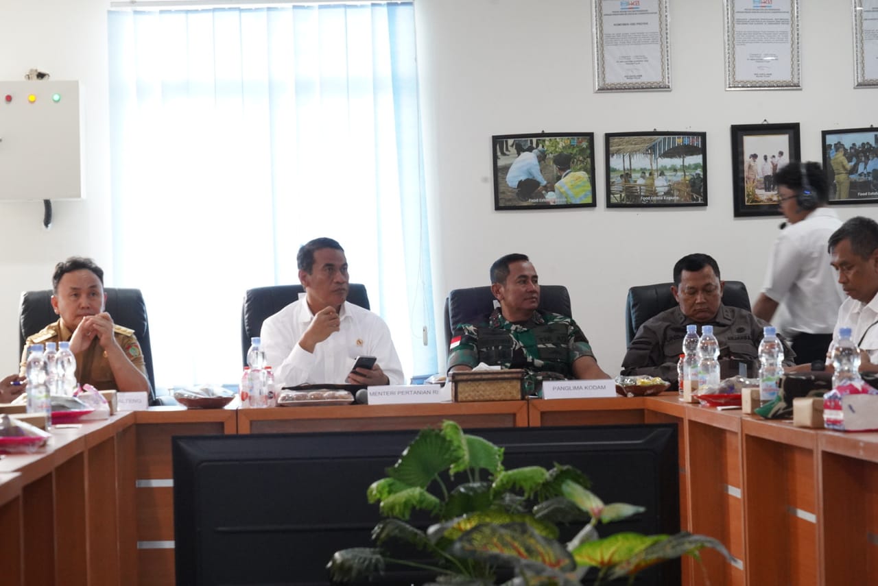 Gubernur Kalteng dan Mentan Gelar Rakor Optimalisasi Lahan Food Estate