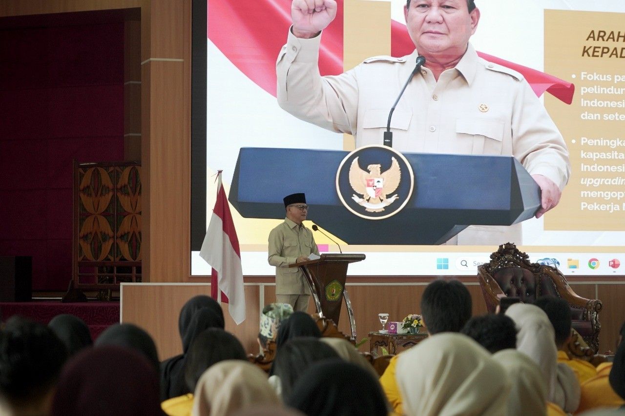 Menteri P2MI Mukhtarudin Beri Kuliah Tamu Kepada Mahasiswa Serta Civitas Akademika UPR