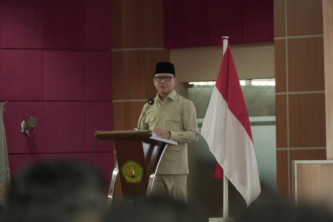 Menteri P2MI Mukhtarudin Beri Kuliah Tamu Kepada Mahasiswa Serta Civitas Akademika UPR