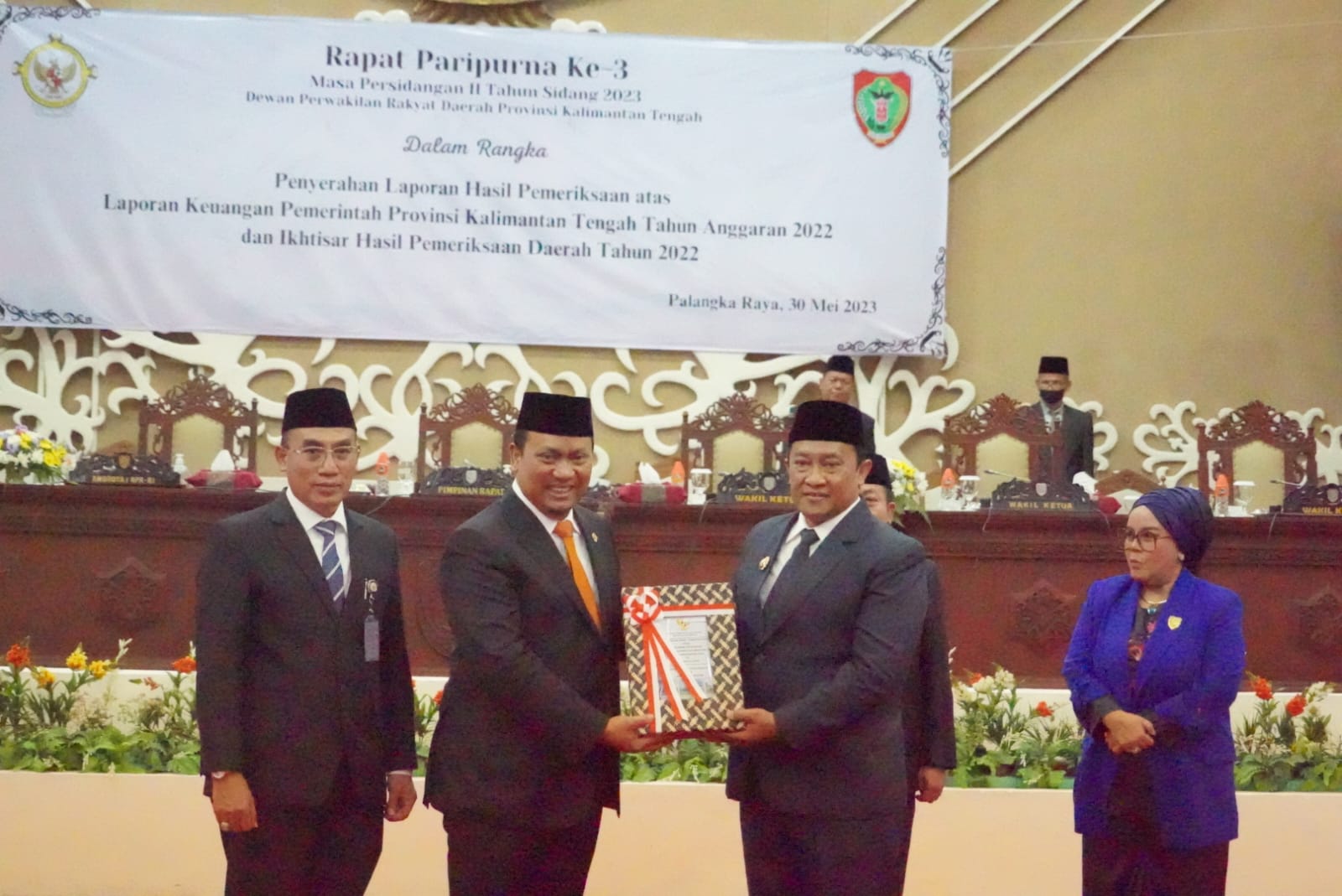Wagub Kalteng Edy Pratowo Hadiri Rapat Paripurna ke-3 Masa Persidangan II Tahun Sidang 2023