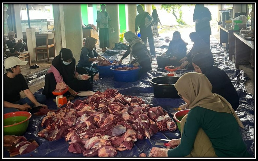 DPMPTSP Kalteng Gelar Penyembelihan Hewan Kurban dalam Rangka Iduladha 1447 H