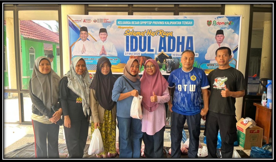 DPMPTSP Kalteng Gelar Penyembelihan Hewan Kurban dalam Rangka Iduladha 1447 H