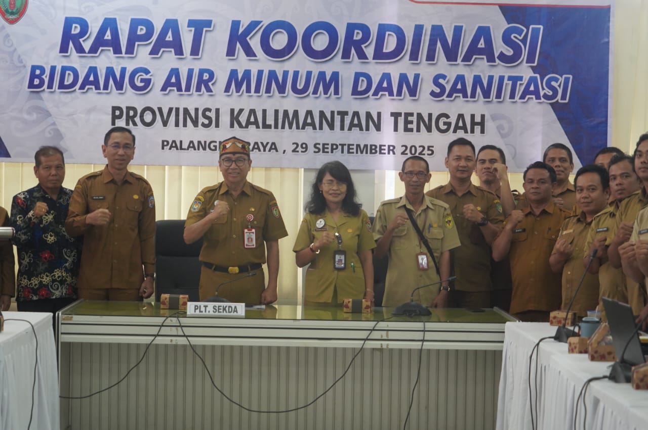 Pemprov Kalteng Gelar Rakor Bidang Air Minum dan Sanitasi Provinsi, Kabupaten/Kota se-Kalteng