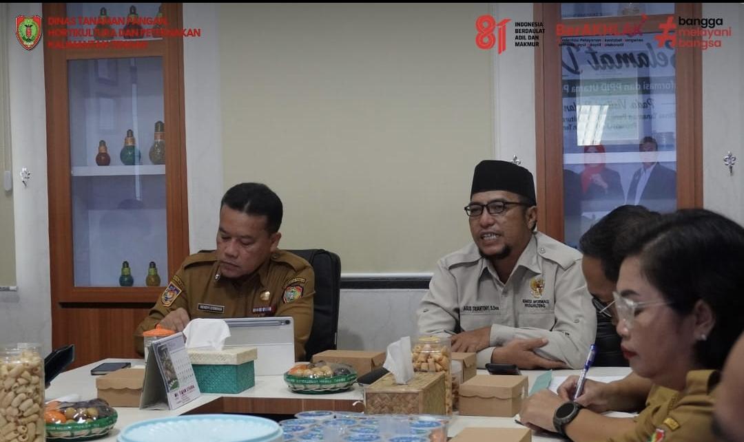 Dinas TPHP Kalteng Terima Visitasi Lapangan PPID dalam Evaluasi Keterbukaan Informasi Publik