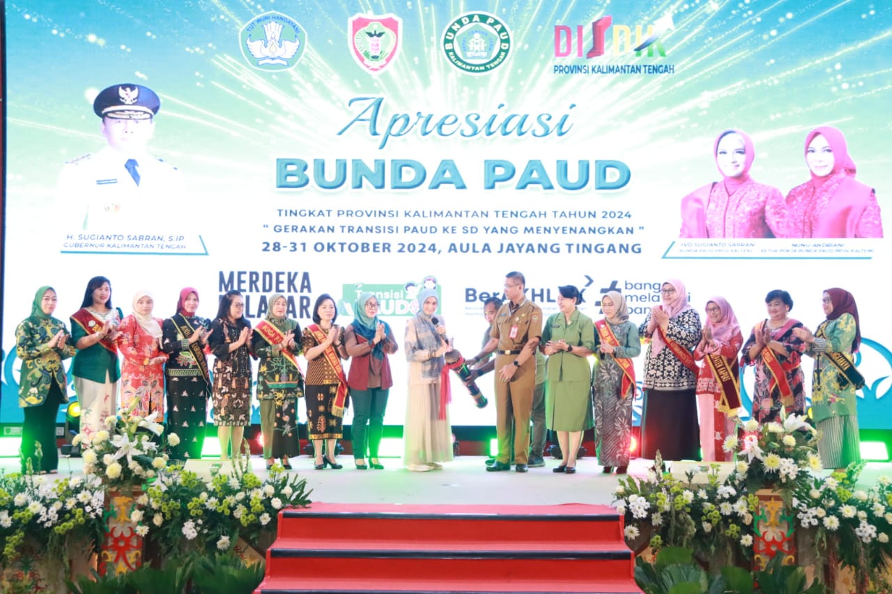Plh Sahli Pemkumpol Ahmad Husain Buka Kegiatan Apresiasi Bunda PAUD Tingkat Pemprov Kalteng Tahun 2024