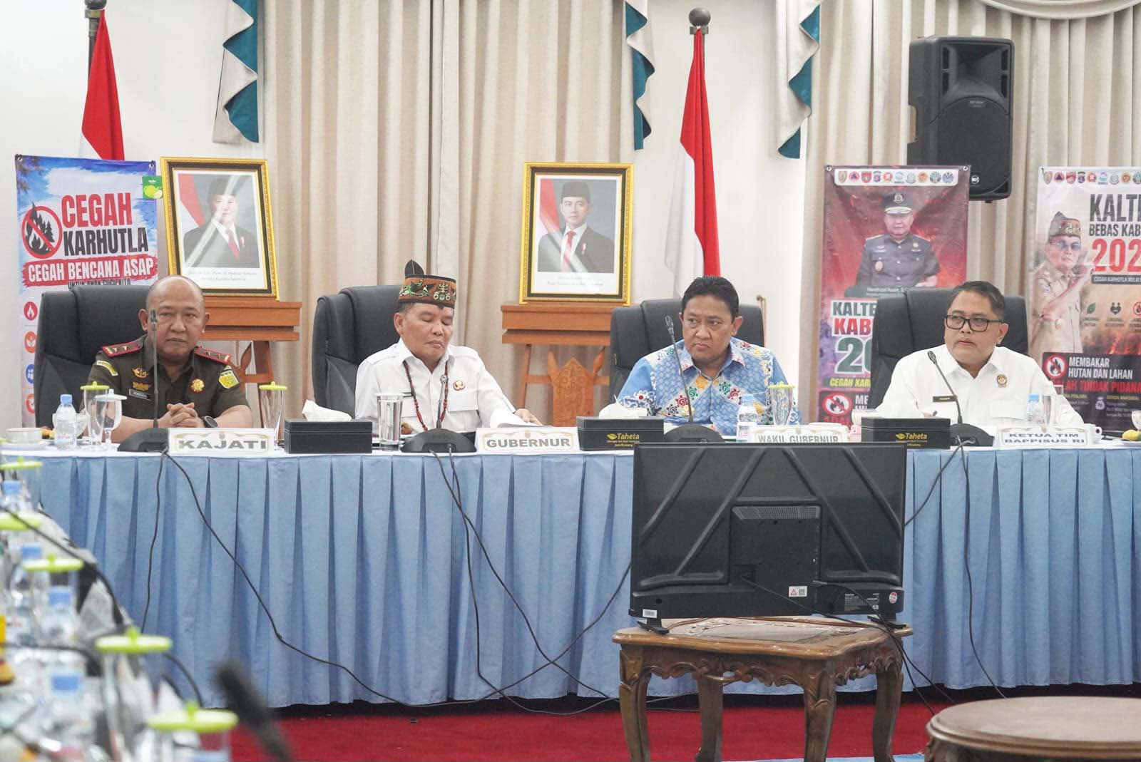 Gubernur Agustiar Sabran Tegaskan Penguatan Koordinasi dan Sinergi dalam Penanganan Karhutla