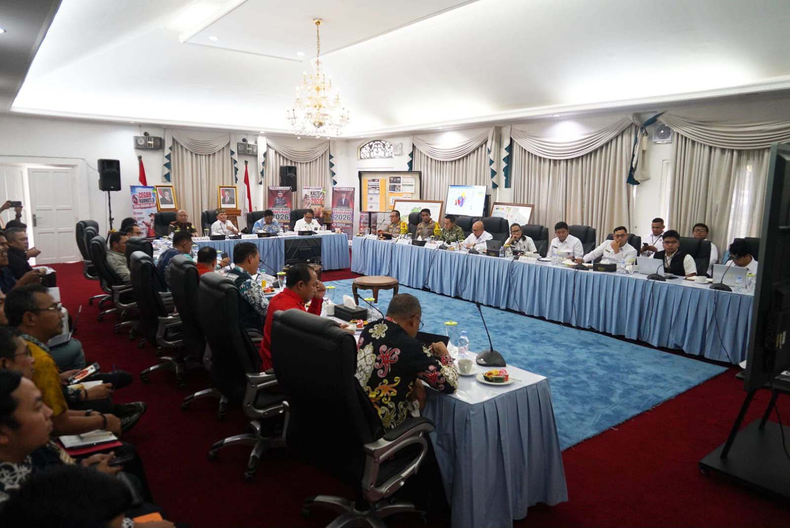 Gubernur Agustiar Sabran Tegaskan Penguatan Koordinasi dan Sinergi dalam Penanganan Karhutla