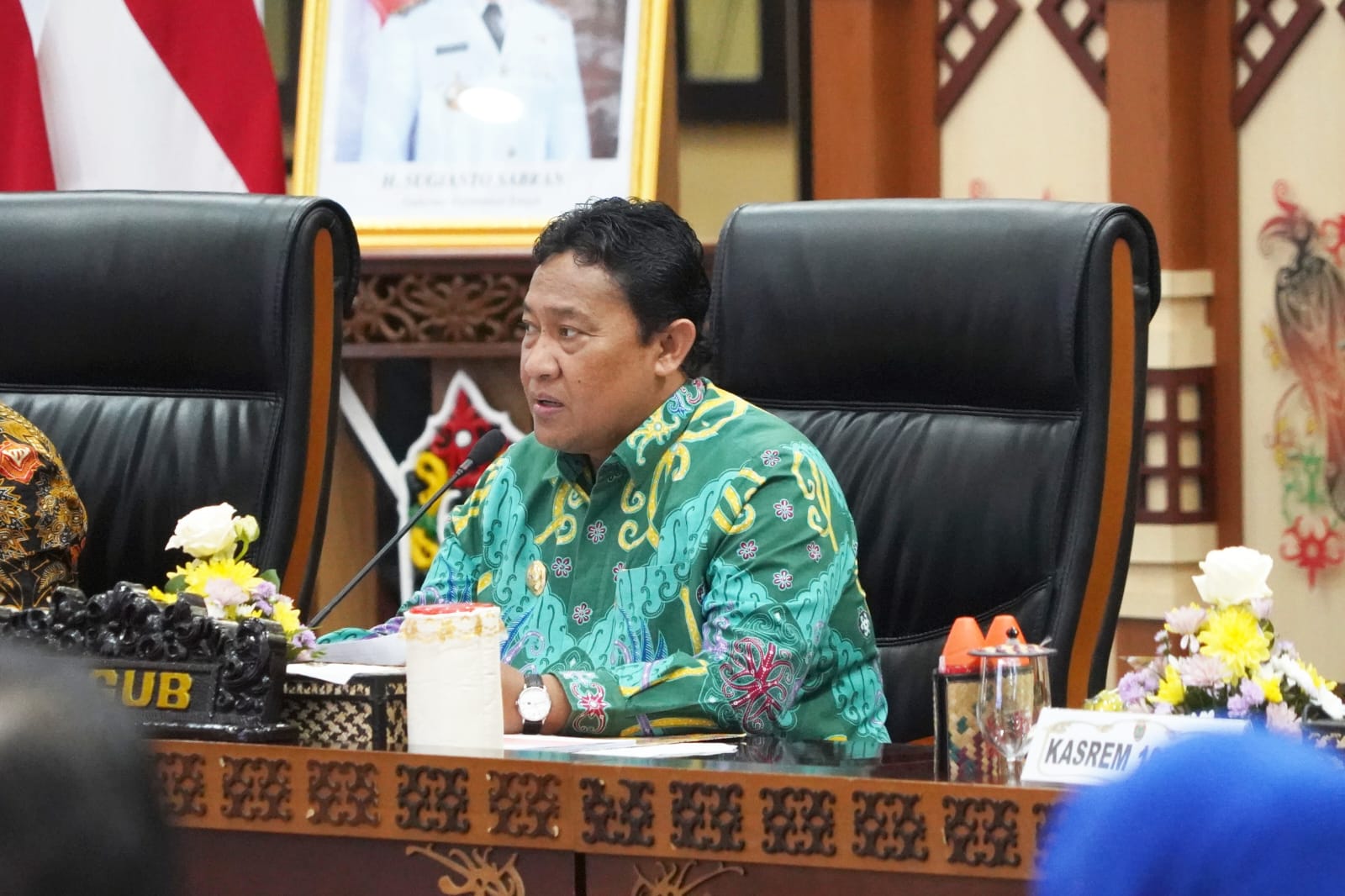 Gubernur Kalteng Sugianto Sabran Dalam Arahannya Agar Angkutan Batu Bara Tidak Melewati Ruas Jalan Bukit Liti - Bawan - Kuala Kurun