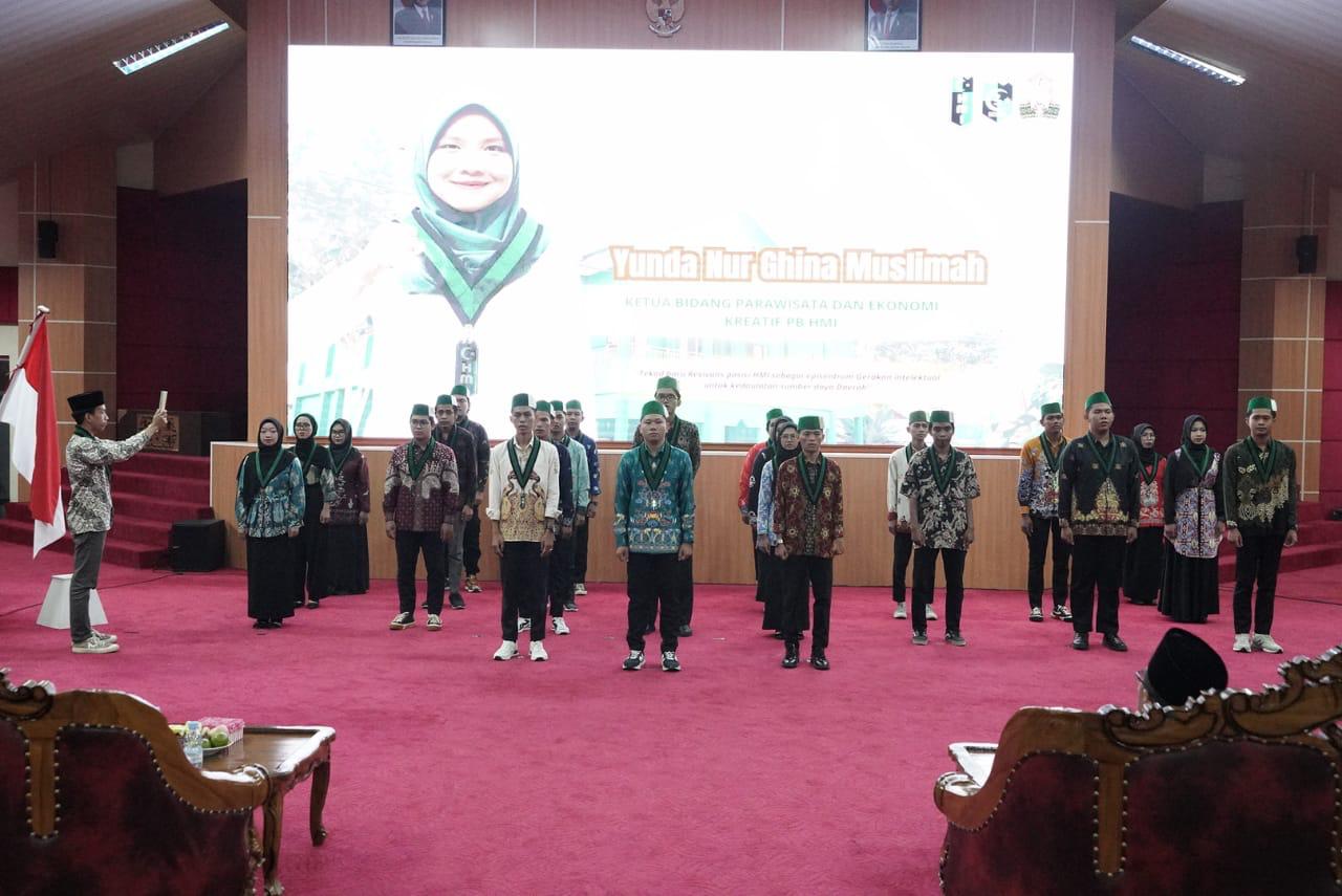 Gubernur Kalteng Agustiar Sabran Hadiri Pelantikan Pengurus HMI Cabang Palangka Raya Masa Bakti 2025–2026