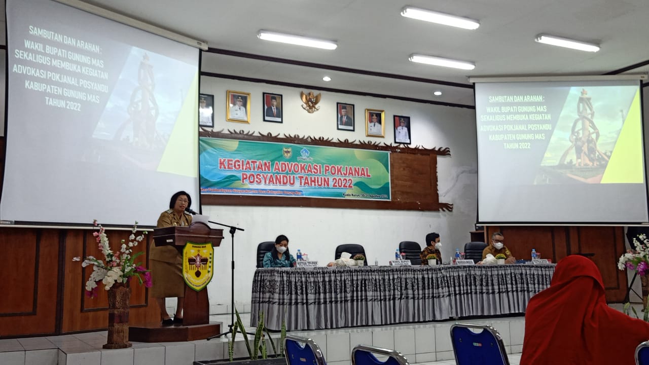 Wabup Gumas Buka Kegiatan Advokasi Pokjanal Posyandu Tahun 2022