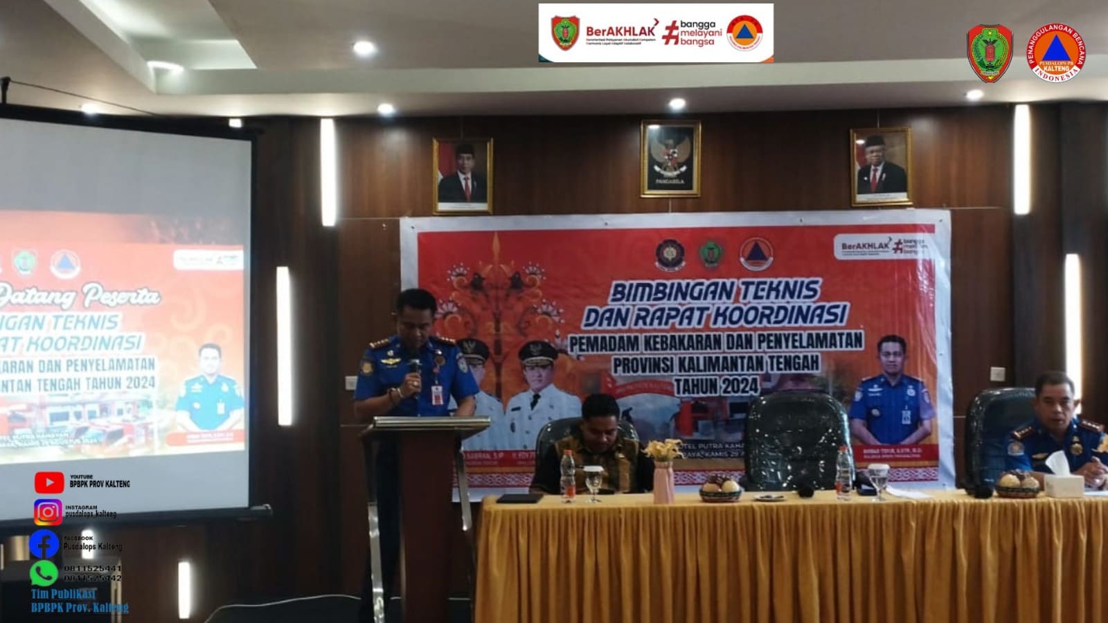 BPBPK Prov. Kalteng Gelar Bimtek dan Rakor Pemadam Kebakaran dan Penyelamatan