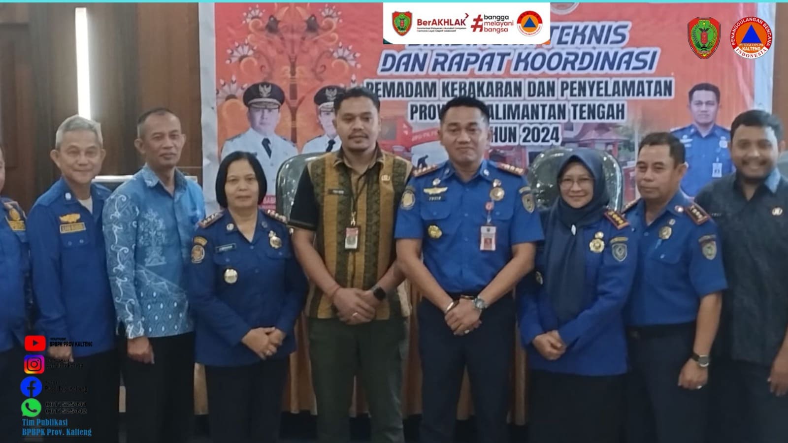 BPBPK Prov. Kalteng Gelar Bimtek dan Rakor Pemadam Kebakaran dan Penyelamatan