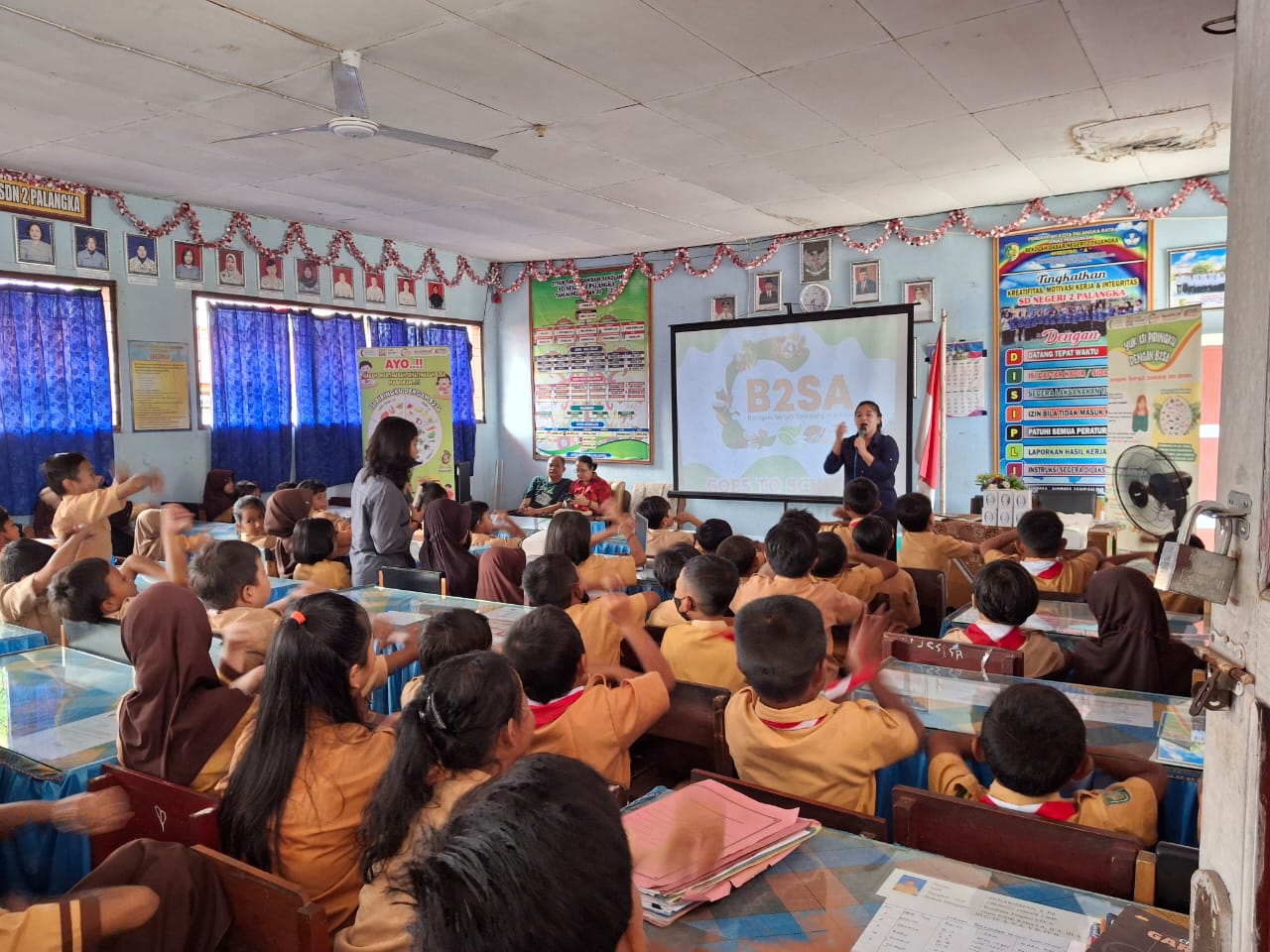 Dinas Hanpang Adakan Program Pangan B2SA Goes To School di SDN 2 Palangka