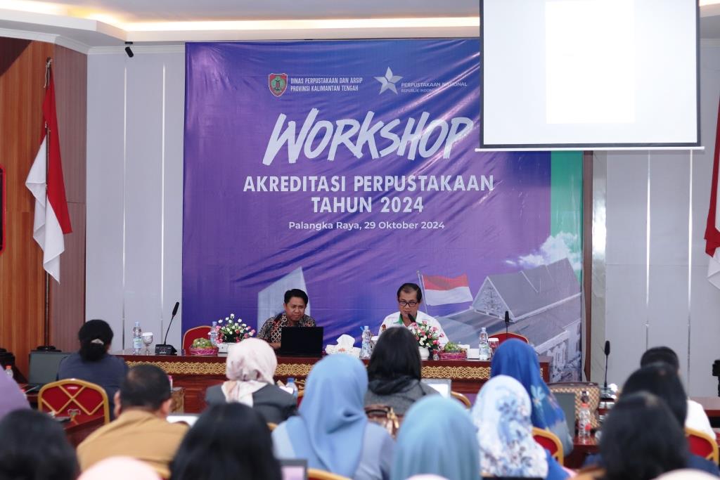 Dispursip Kalteng Gelar Workshop Akreditasi Perpustakaan