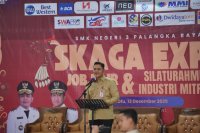 Plt. Kadisdik Kalteng Muhammad Reza Prabowo buka kegiatan Skaga Expo Job Fair, Career Expo Berkah, dan Silaturahmi Industri Mitra