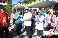 Wagub Kalteng Edy Pratowo Turut Hadir Senam Pagi Bersama